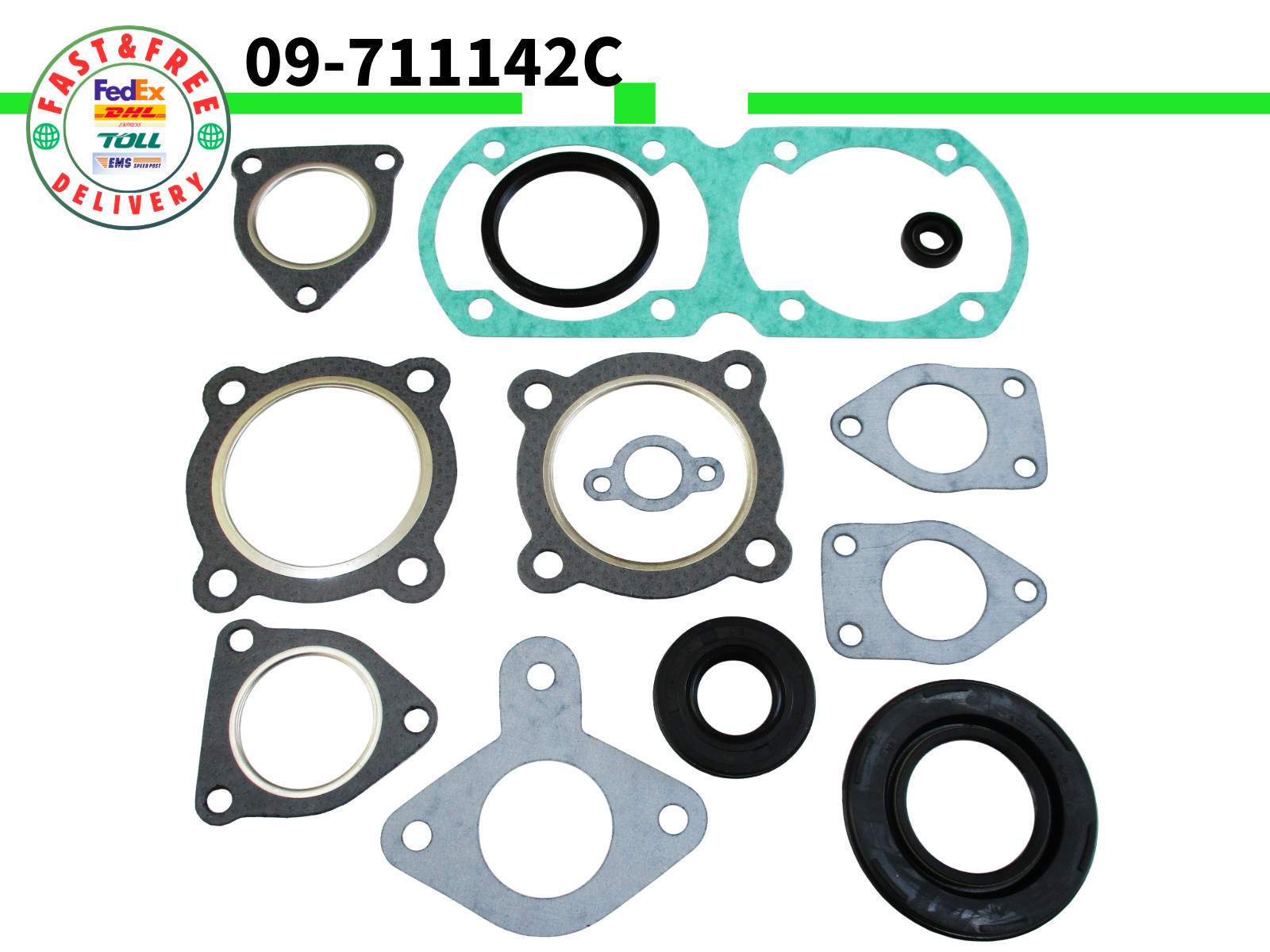 For Yamaha 09-711142C Winderosa Complete Gasket Set Snowmobile CS340/ Ovation
