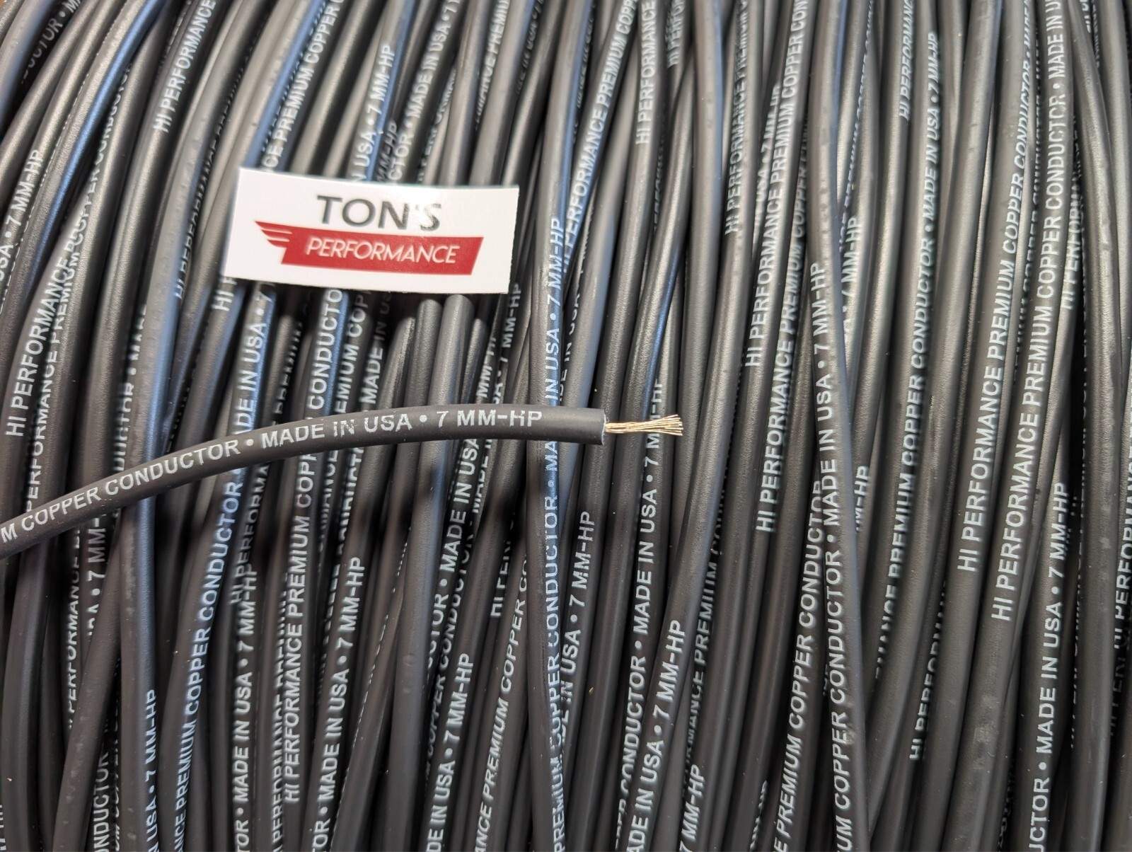 7mm 0-ohm copper spark plug ignition wire snowmobile tractor motorcycle ATV car