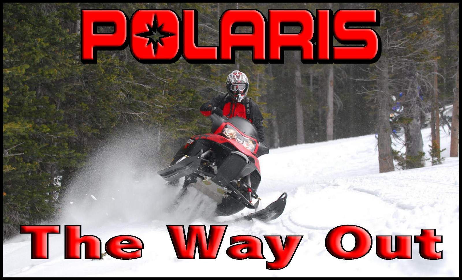 POLARIS SNOWMOBILE BANNER, SIGN FLAG GARAGE TRAILER High Quality!!