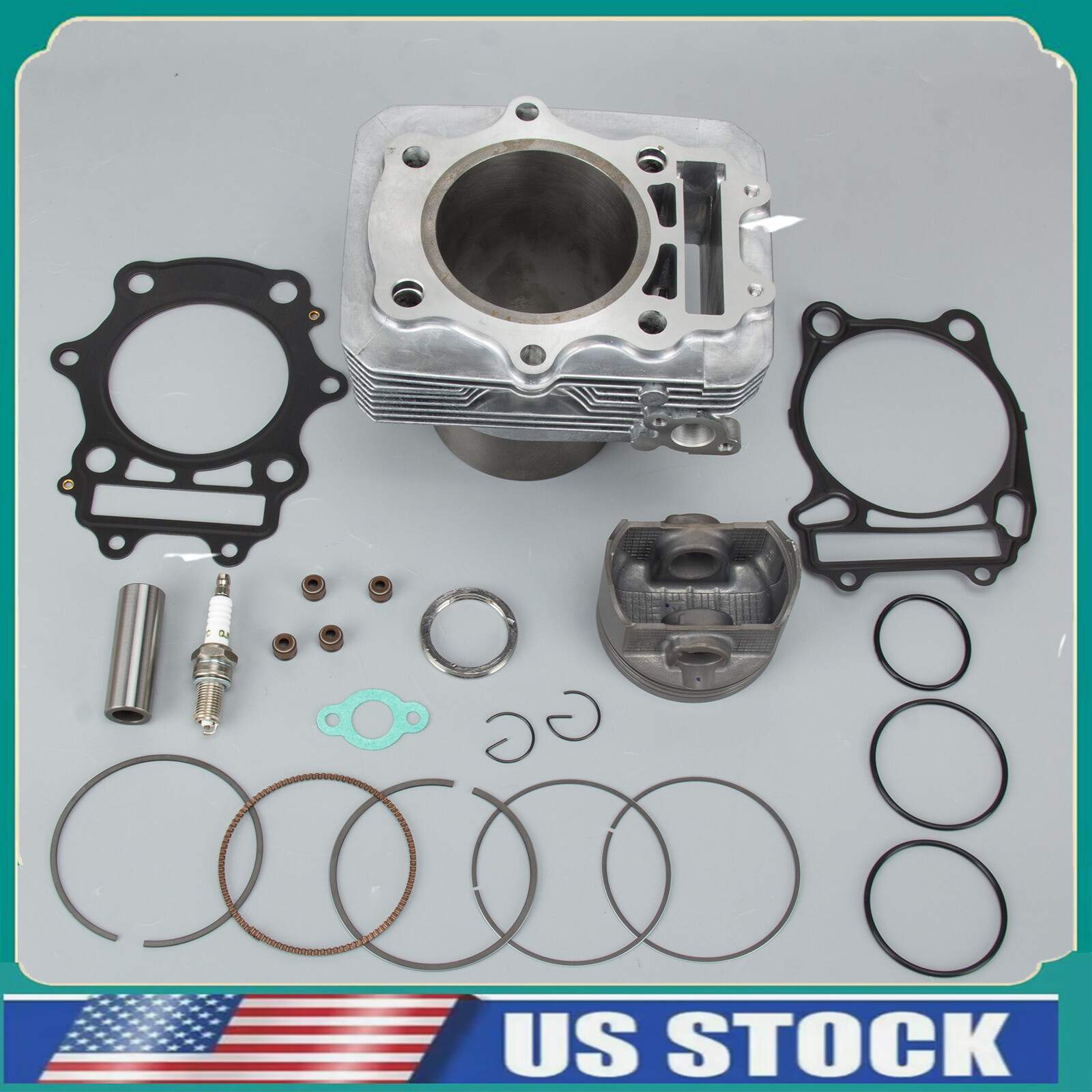 For Arctic cat 400 4×4 Cylinder Jug Piston Top End Gasket Rebuild Kit 3403-238