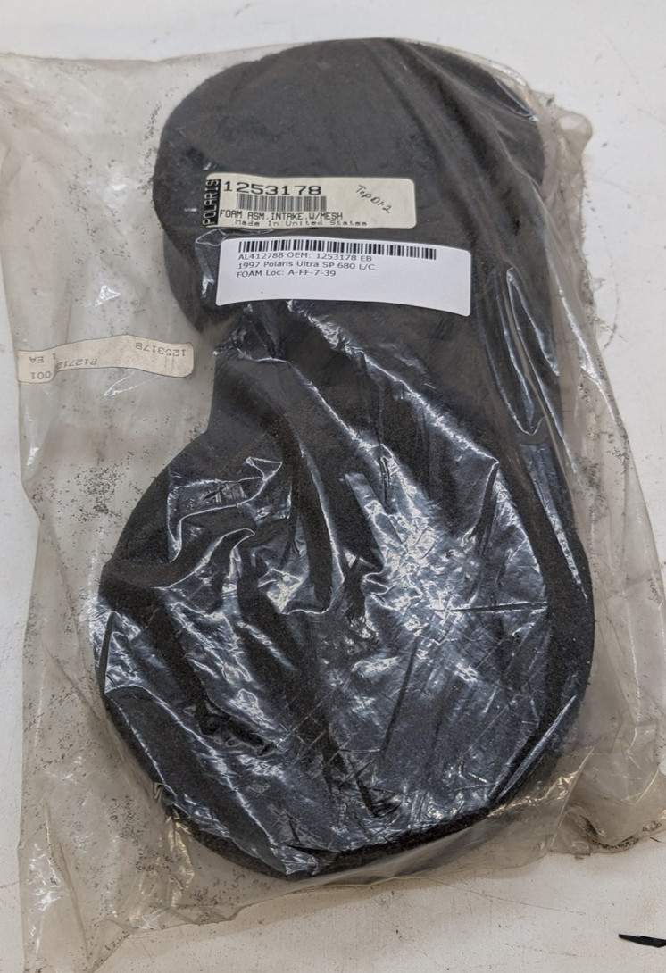 Polaris 1253178 NOS Intake Foam with Mesh 1997 Ultra SP 680