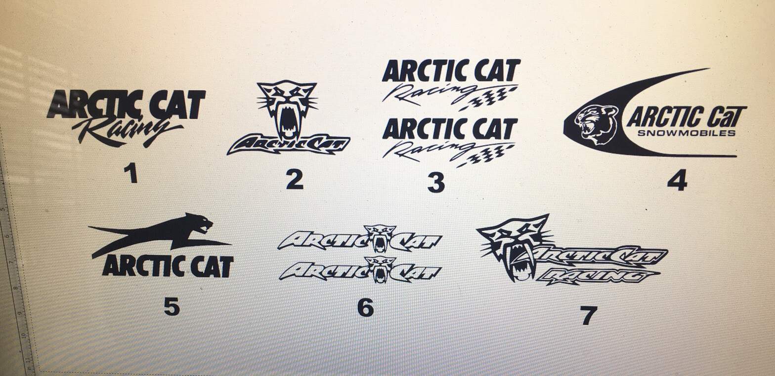ARTIC CAT  SNOWMOBILE DECALS BUY 1 GET 1 FREE