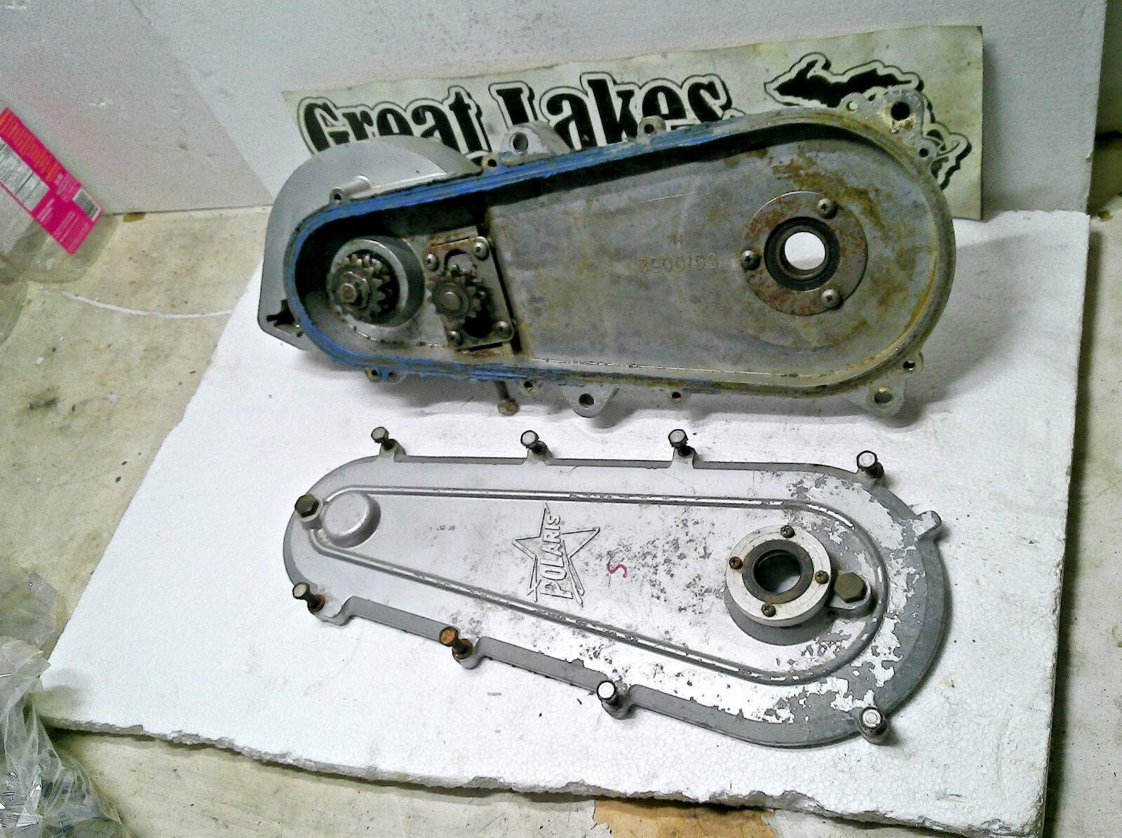 Vintage Polaris Snowmobile Chaincase Housing Cover TX Starfire Colt Mustang