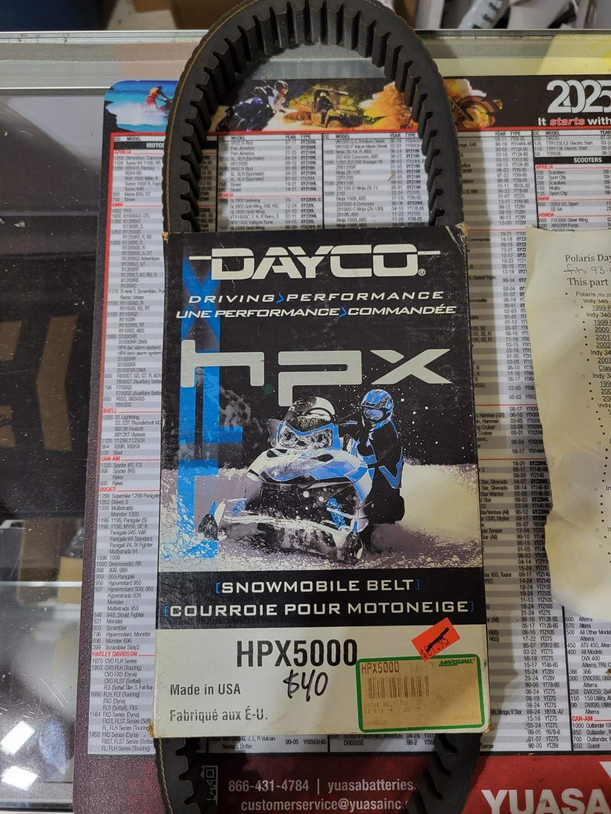 Polaris Snowmobile Dayco Drive Belt HPX5000 340