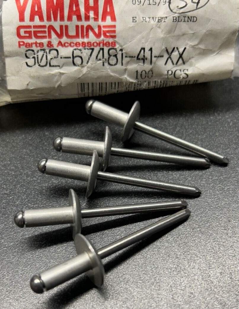 5 YAMAHA RIVETS SNOWMOBILE 902-67481-41-XX 902-67481-41-00