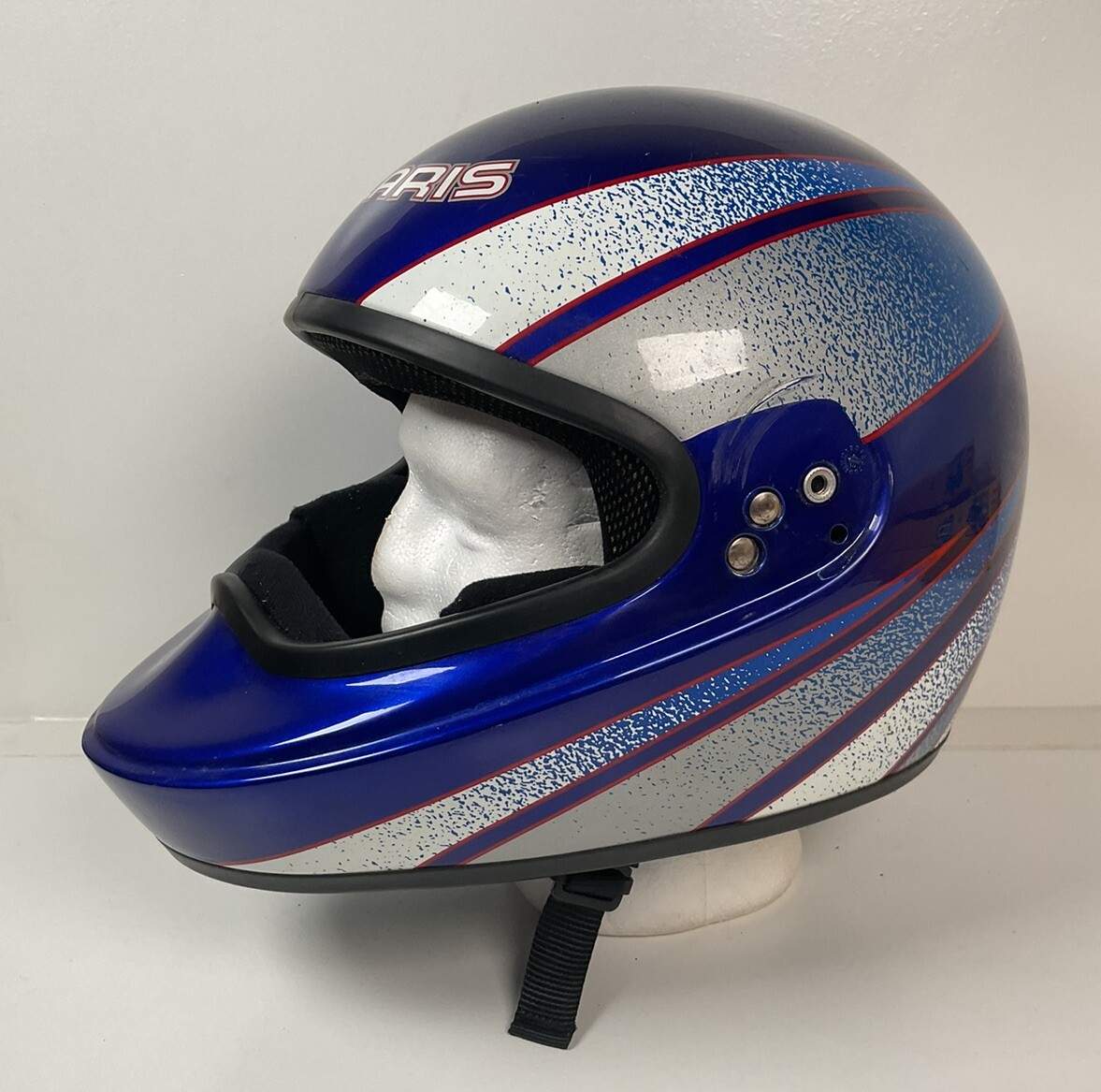 Vintage Bell-Polaris Snowmobile Racing Helmet Medium Full Face