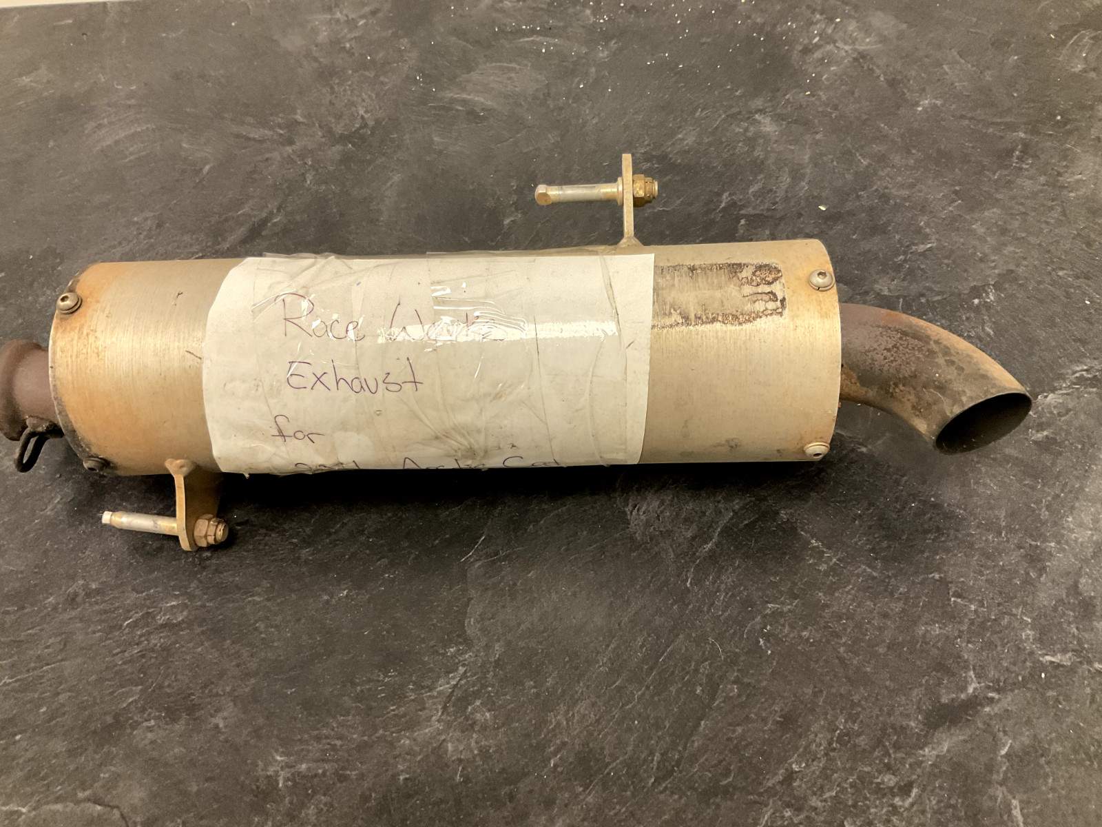 RACE WORKS EXHAUST FOR ARTIC CAT MUD PRO -USED TAKE OFF