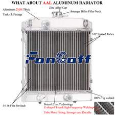 2-Row Aluminum Radiator For Artic Cat Prowler 550 700 TRV 700 550 450 0413205