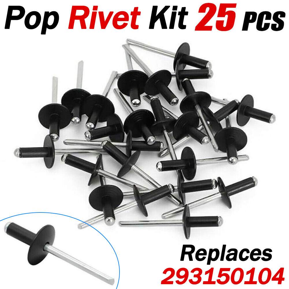 For SKI-DOO 3/16 ALUMINUM HEAD STEEL POP RIVET FLANGE 293150104 BAG OF 25