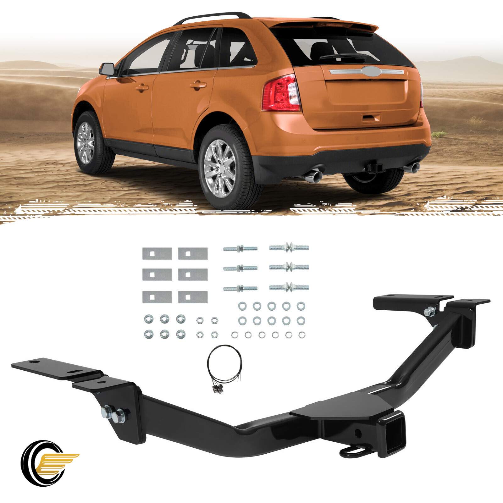 For Ford Edge 07-14/Lincoln MKX 07-15 2″ Receiver Class 3 Trailer Hitch Towing