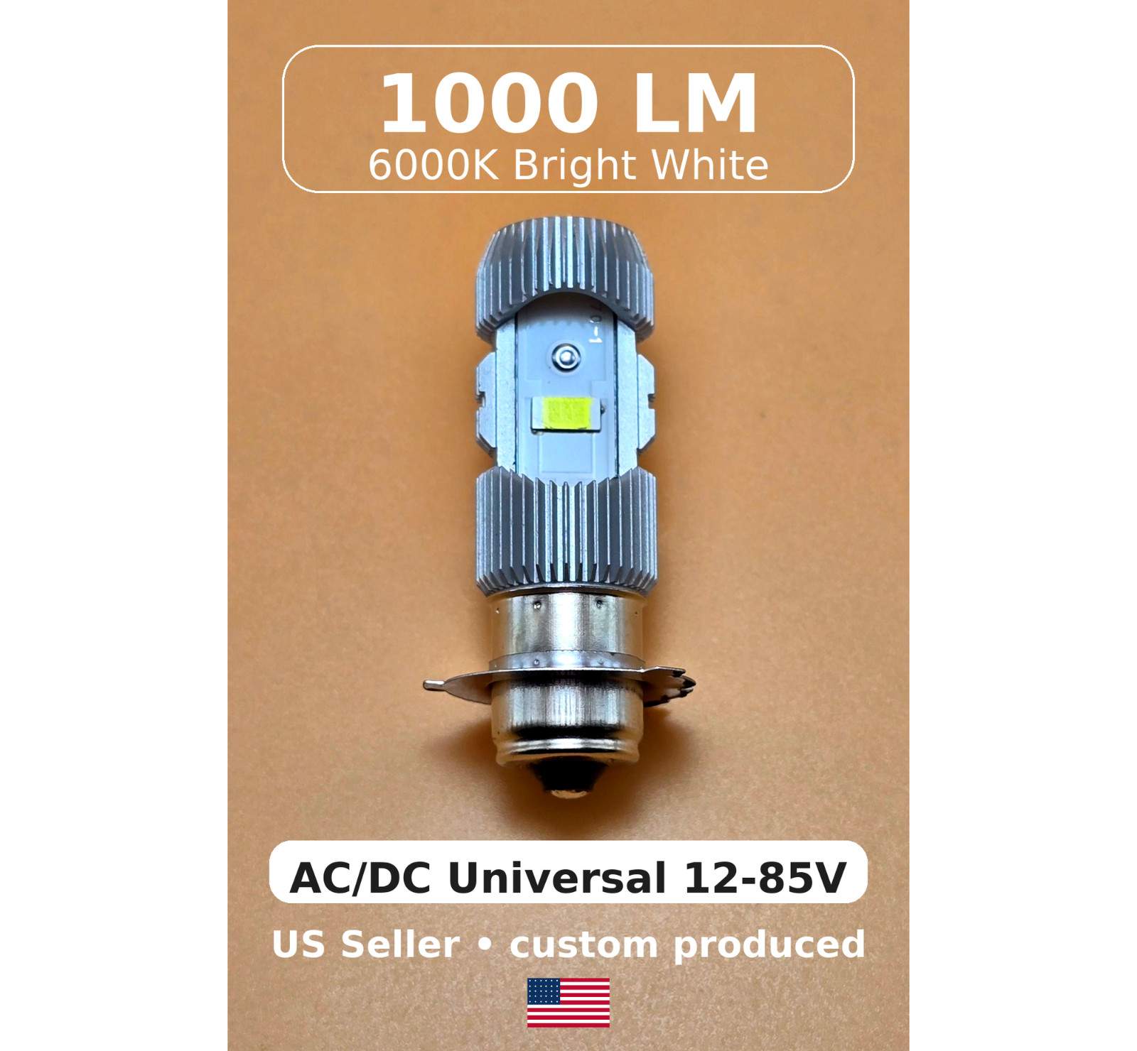 🌟Super AC/DC LED Headlight Bulb for Arctic Cat Kitty Cat 1985–1999 Snowmobile