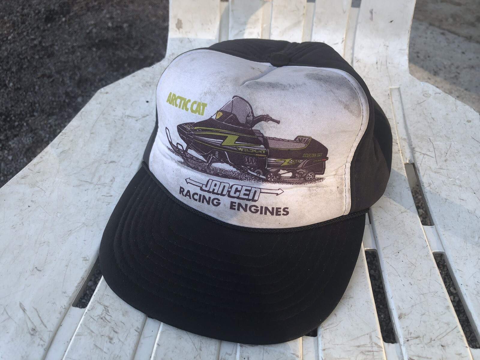 Vintage Artic Cat Snowmobile Hat Snapback JAN-CEN  Racing ZR ZRT EXT THUNDER CAT