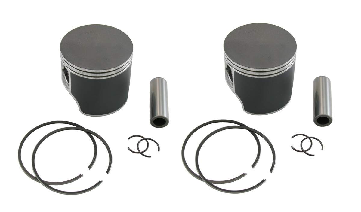 2 SPI .020 Over Bore Piston Kits for Ski-Doo 550F Sleds 550 Fan Cooled 76.5mm