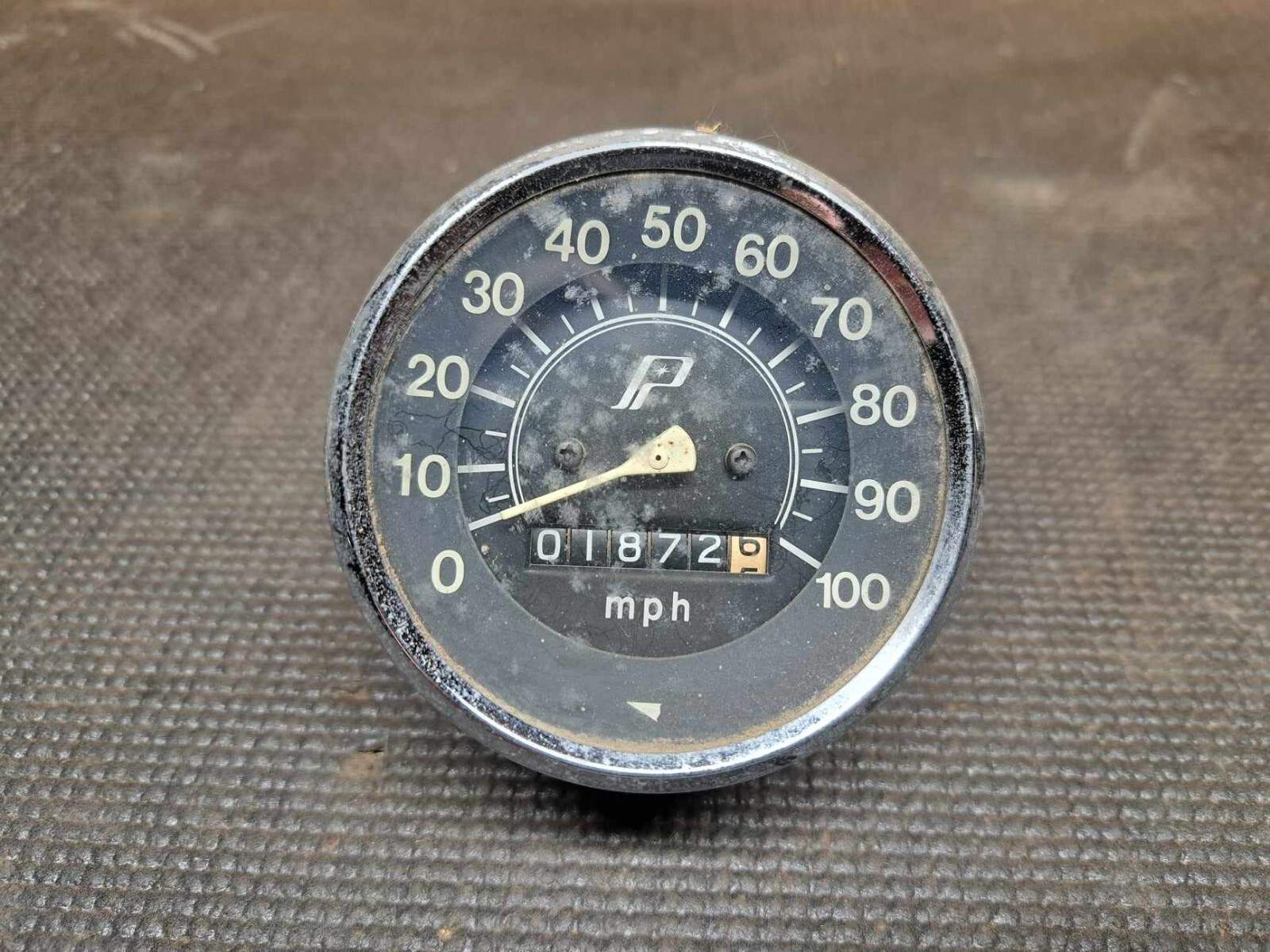 Vintage 1970’s Polaris Snowmobile Speedometer 1872 Miles 100 MPH SHIPS WORLDWIDE