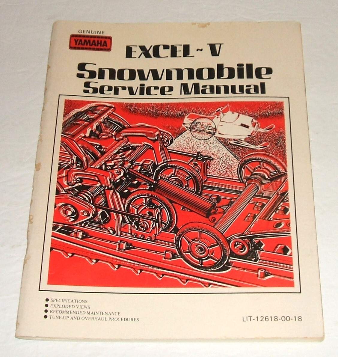 Yamaha Excel-v Service Manual 540 1979 Shop Repair Snowmobile