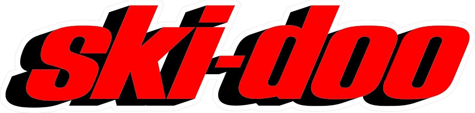 #3368 (2) 4″ Ski-doo Logo Vintage Repro Decal Sticker LAMINATED