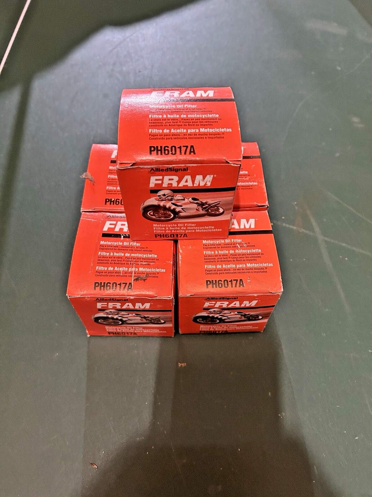 New Fram Motorcycle Oil Filters PH6017A Honda Gold Wing Artic Cat Kawasaki