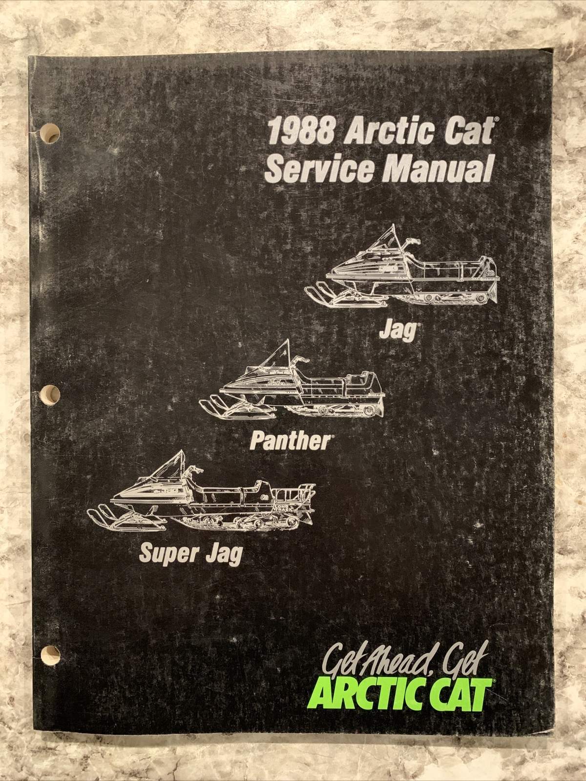 1988 ARTIC CAT JAG,PANTHER,SUPER JAG SNOWMOBILE SERVICE MANUAL OEM #2254-452