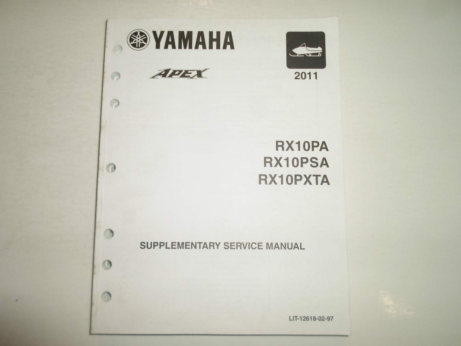 2011 Yamaha APEX RX10PA RX10PSA RX10PXTA Snowmobile Supplementary Service Manual
