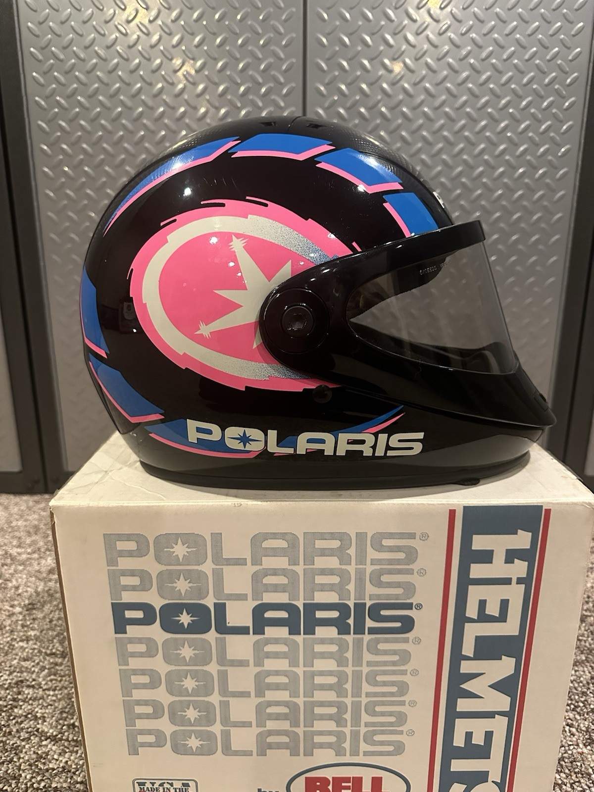 Vintage Polaris Snowmobile Helmet Size Medium 1993 Indy Storm