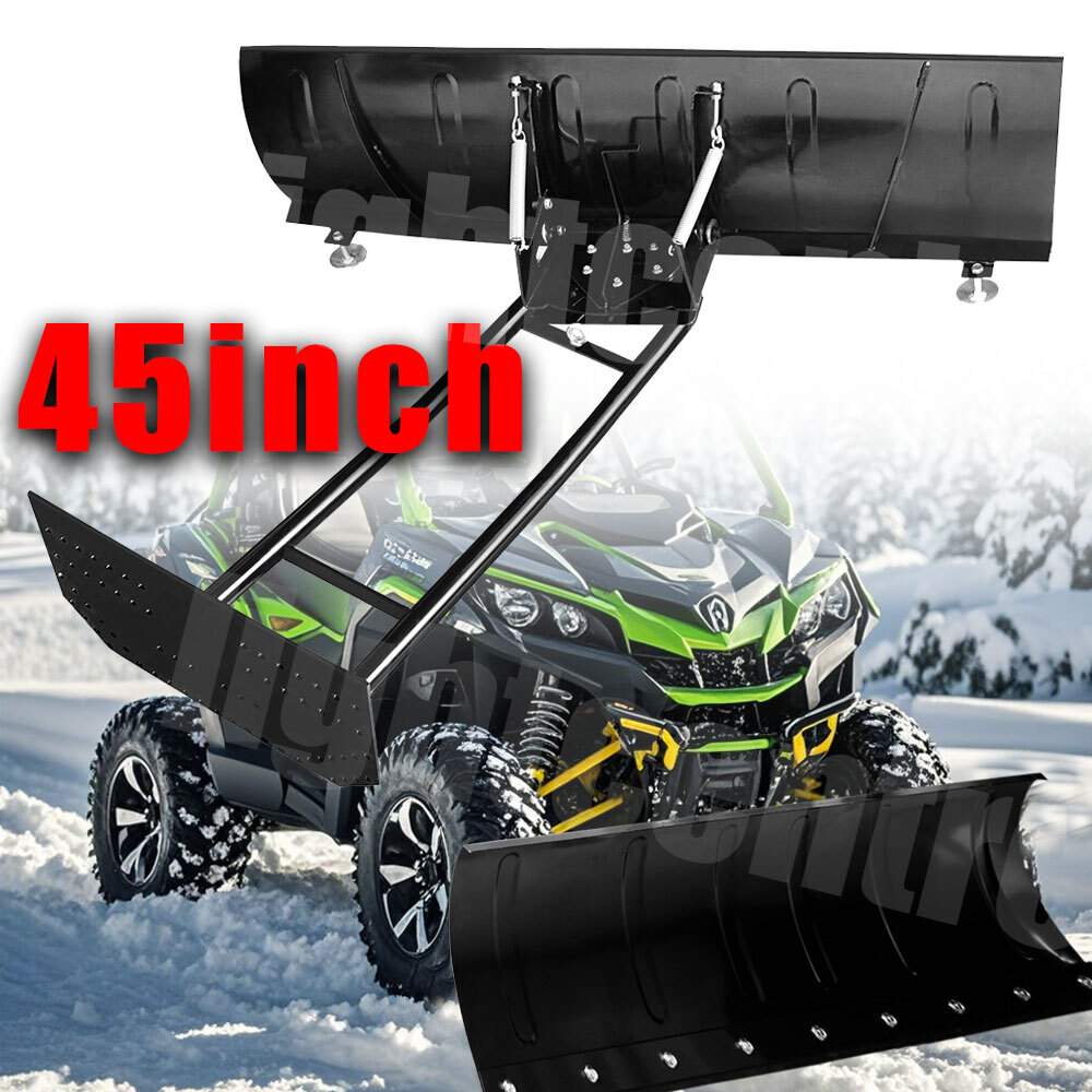 For  King Quad 400/450/500/750 Steel Blade ATV UTV 45″ inch Snow Plow Kit