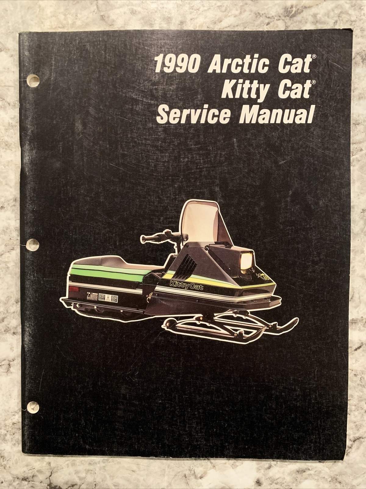 1990 ARTIC CAT KITTY CAT SNOWMOBILE SERVICE MANUAL OEM #2254-572