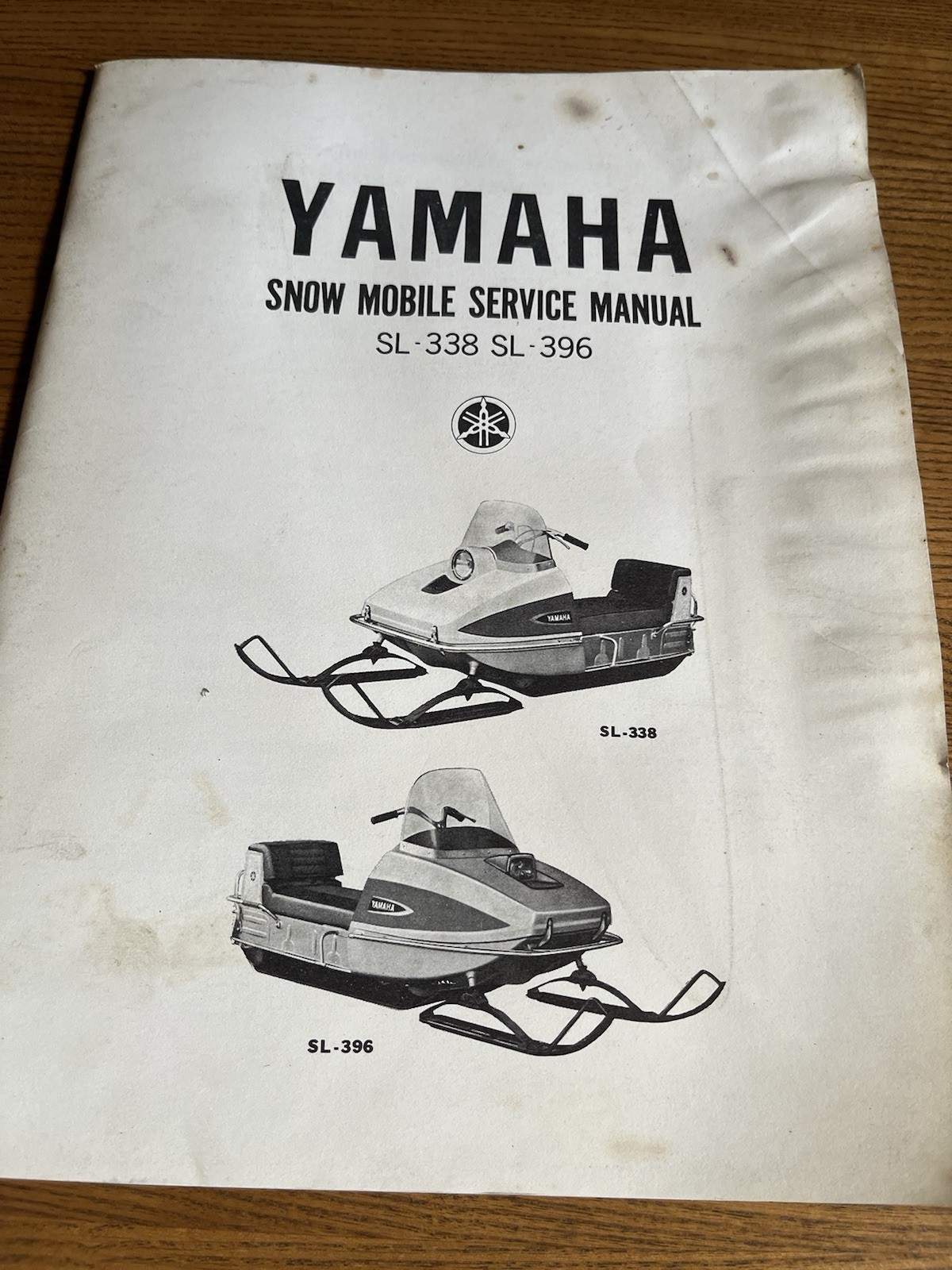 Vintage Yamaha Snowmobile Service Manual SL-338 SL -396