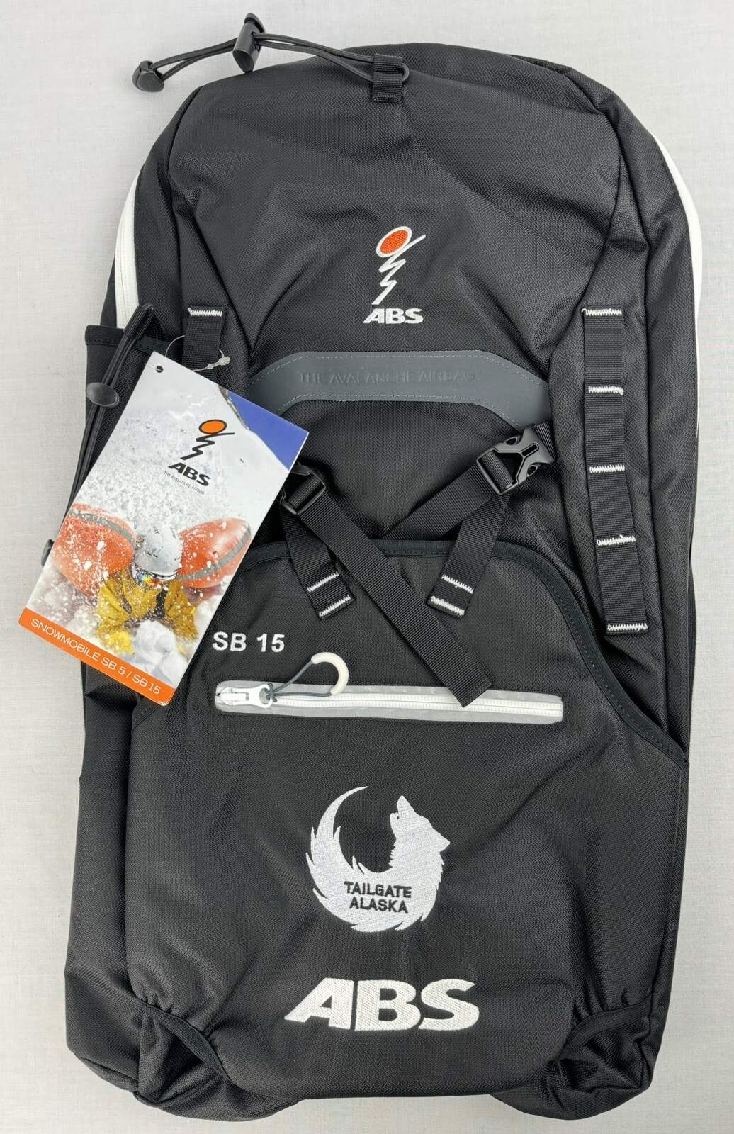 ABS Avalanche Backpack Vario SB15 XT Zip Off Bag NWT Snowboard Snowmobile Black