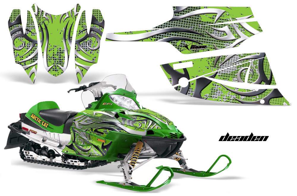 Sled Graphic Stickers Decals For Arctic Cat Firecat/Sabercat 2003-2006 DEADEN G