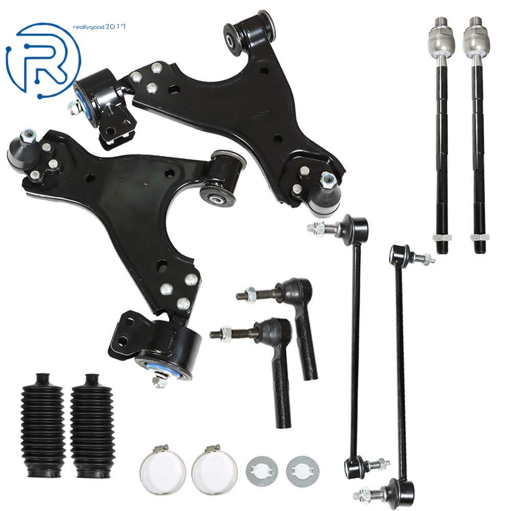12× For 09-15 Chevrolet Traverse Front Control Arms Ball Joints Tie Rod Ends Kit