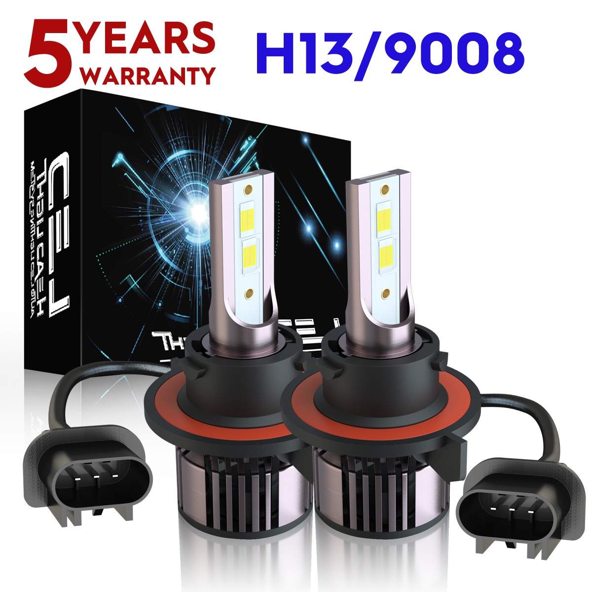 2X Bright Hi/Lo Beam LED Bulbs for Ski-Doo Tundra LT Sport 600 EFI ACE 2021-2023