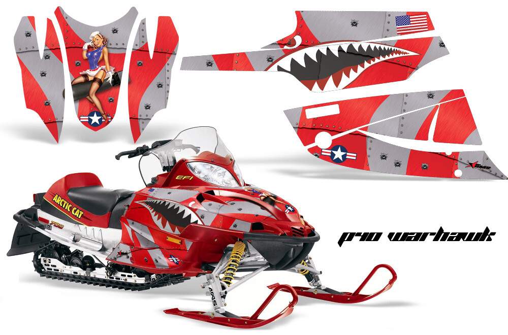 Sled Graphic Stickers Decals For Arctic Cat Firecat/Sabercat 2003-2006 WRHWK R