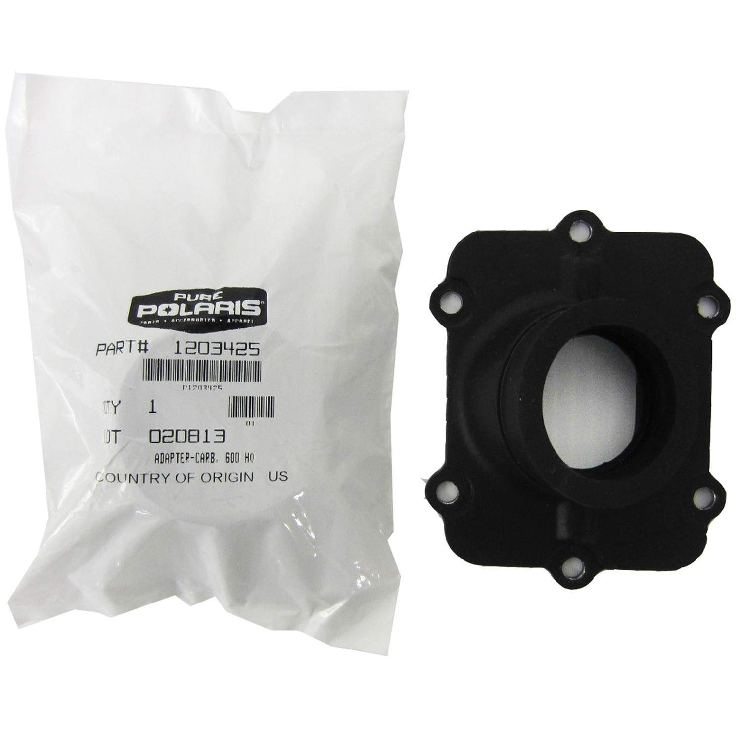 Polaris Snowmobile New OEM Carburetor Adapter, 600 H.O., 1253566, 1203425