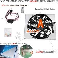 Aluminum Radiator Shroud Fan For Artic Cat Prowler 700 550 TRV 700 450 550