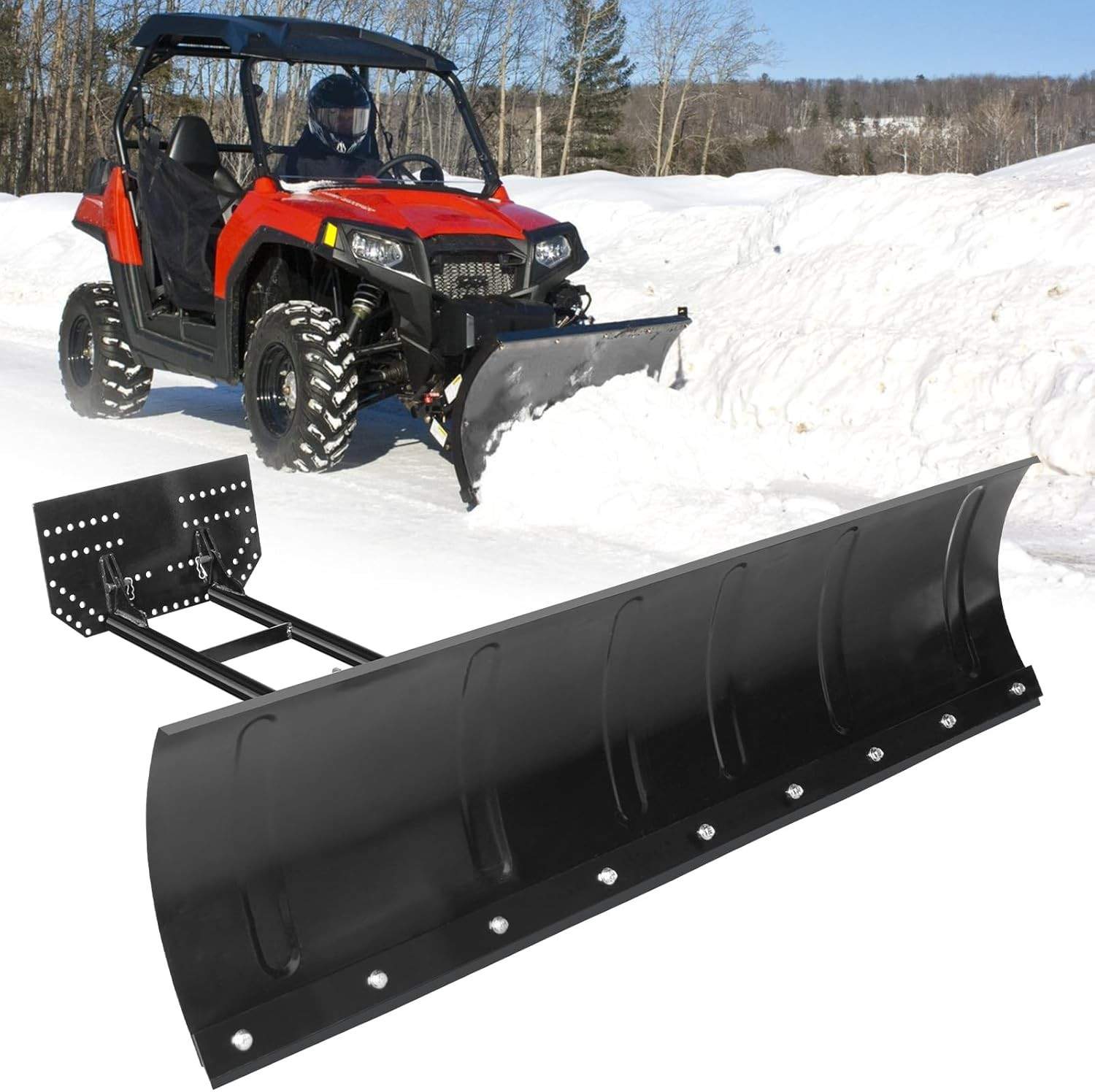 For Access Honda Aeon Crossland ATV UTV Steel Blade 45″ Universal Snow Plow Kit