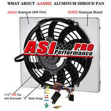 Aluminum Radiator Shroud+Fan For Artic Cat Prowler 700/550 TRV 700 550/450