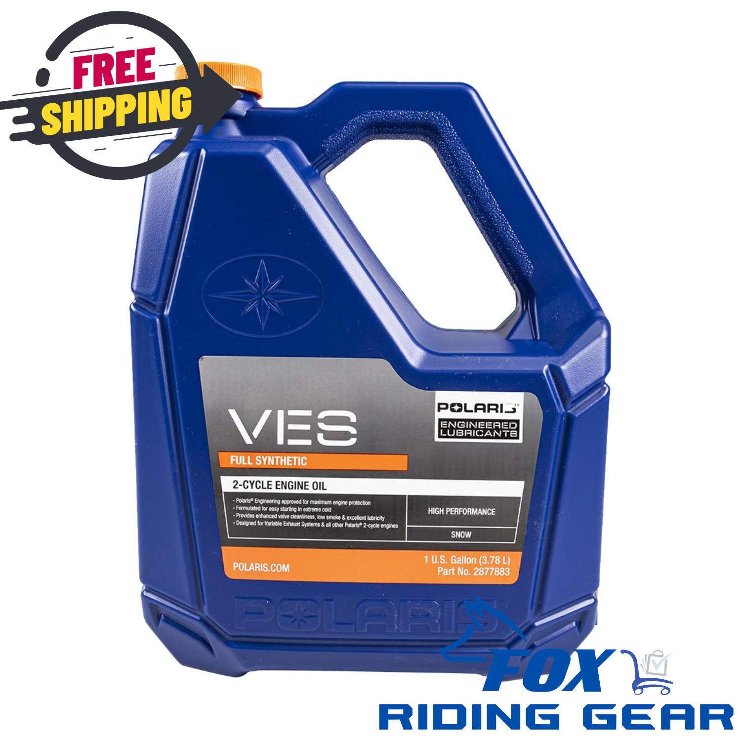 Polaris Snowmobile VES Full Synthetic 2 Cycle Engine Oil for Switchback, INDY,