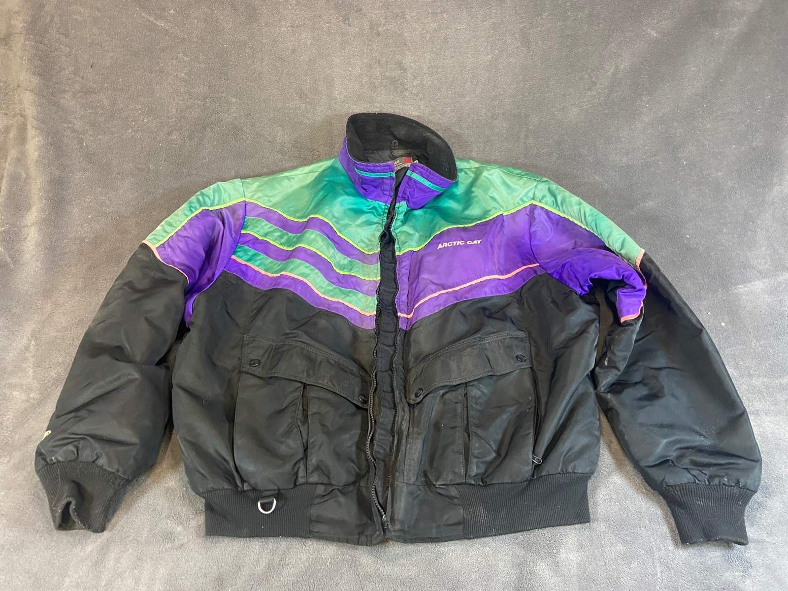 Vintage Women’s 90’s Artic Wear Team Artic Cat  Snowmobile Jacket XXL Read