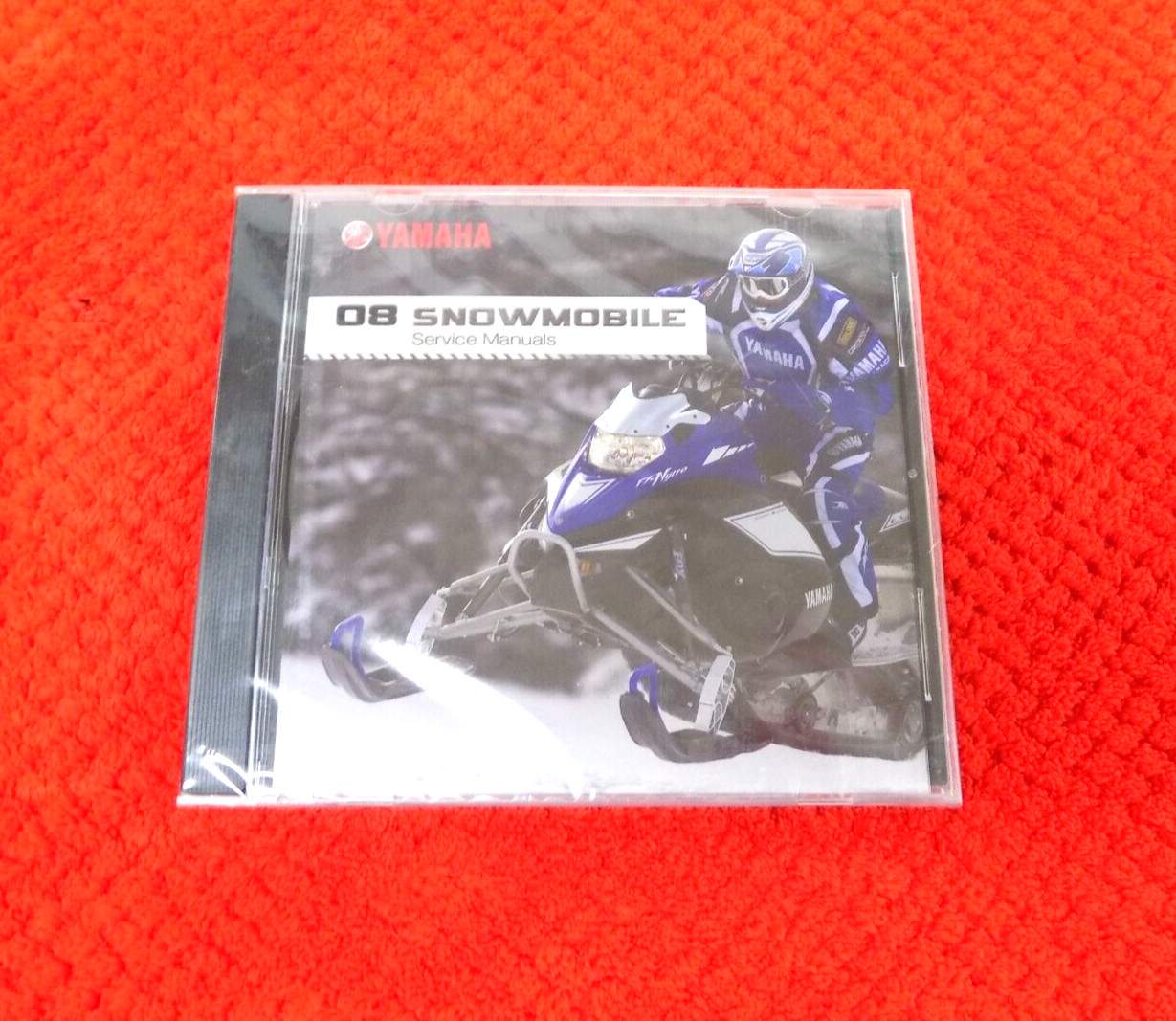 2008 OEM Yamaha SNOWMOBILE Service Manual CD ROM