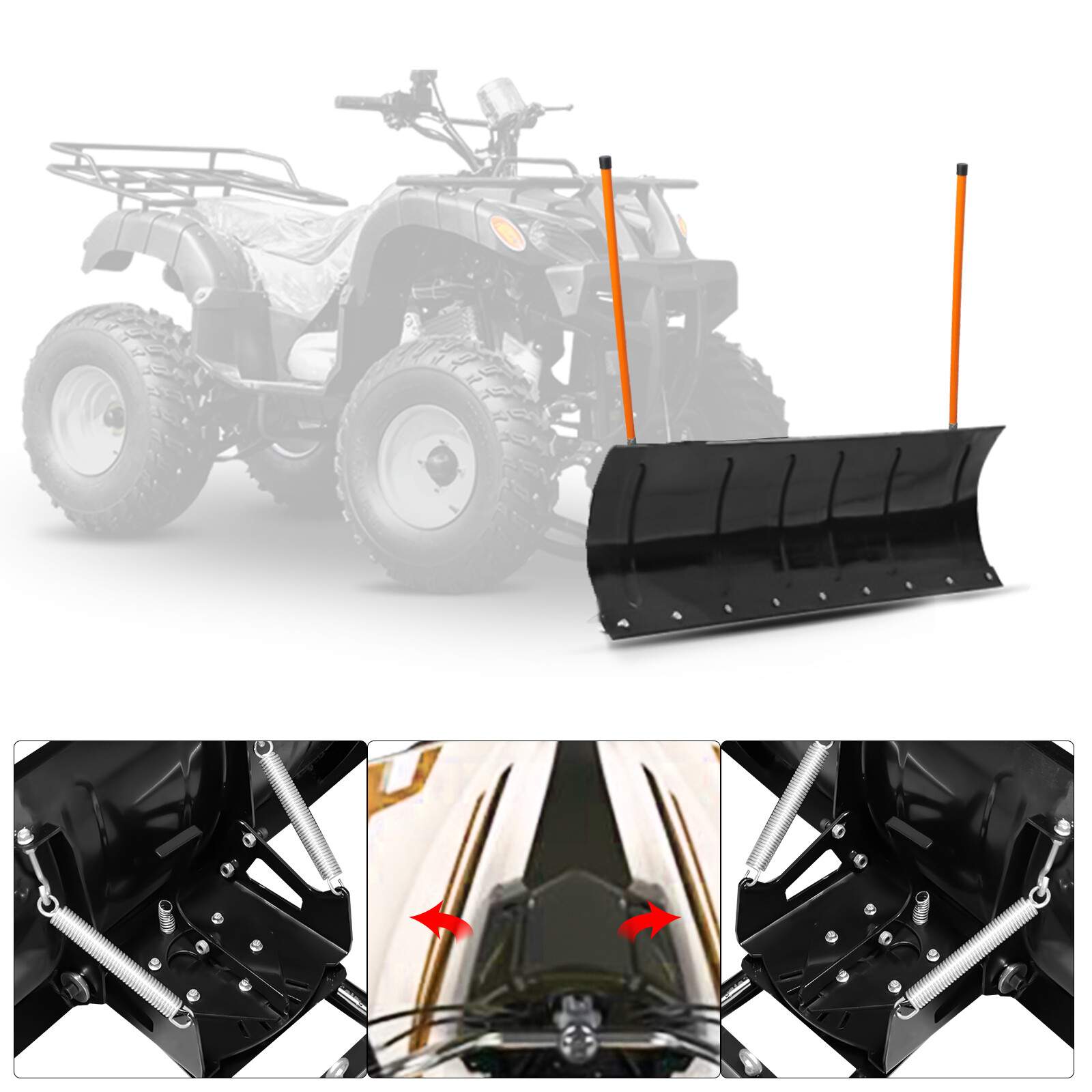 45″UTV Snow Plow Kit Fits 2016 2017-2024 Can-Am Defender W/Blade Guide Markers