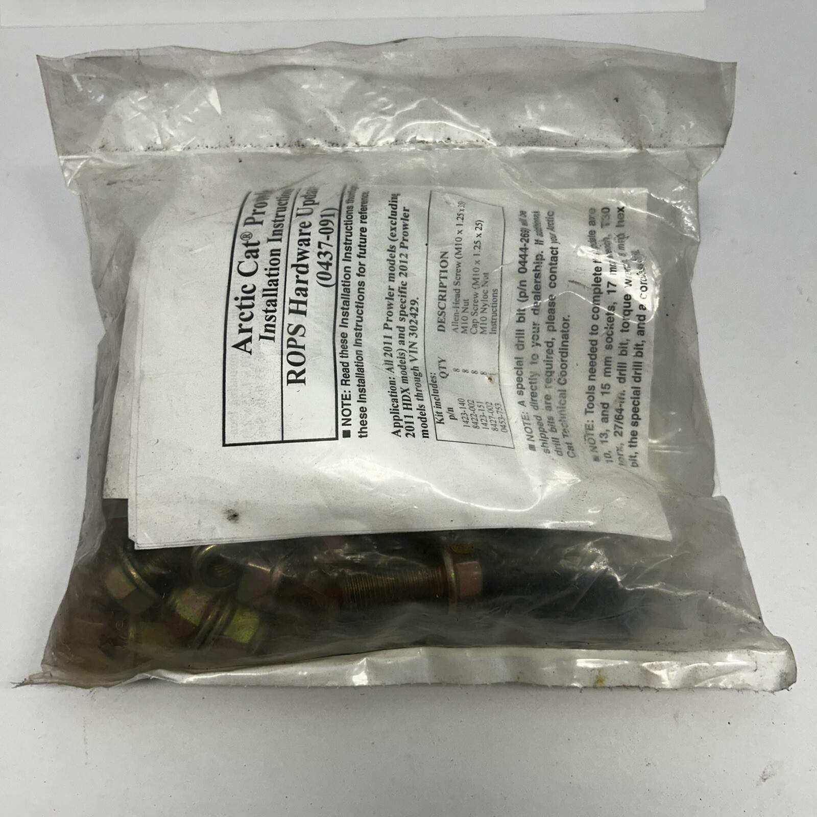 NOS OEM ARTIC CAT NEW 0437-091 CANOPY UPDATE