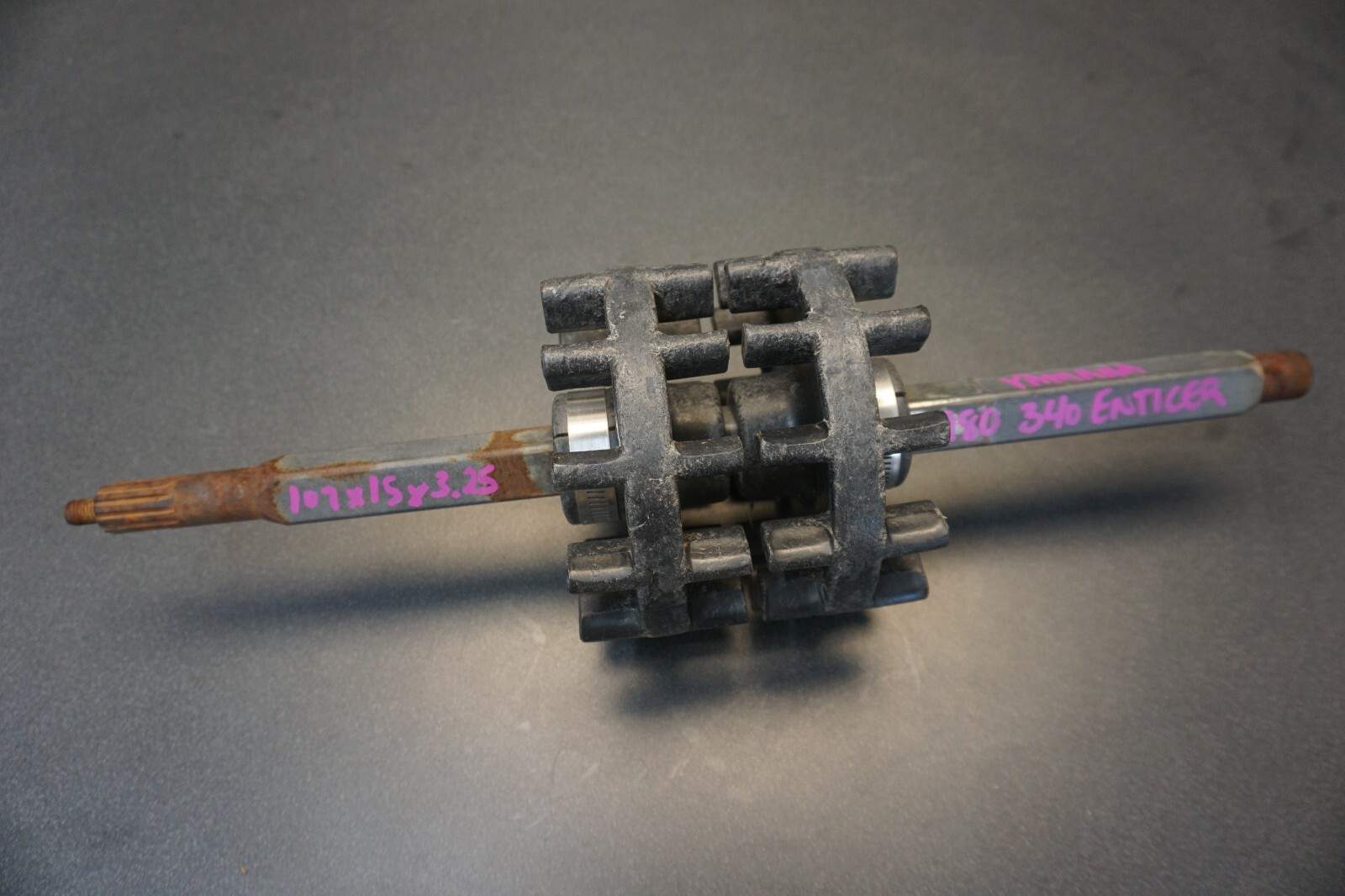 1979-1983 Yamaha OEM Driveshaft Axle Shaft w/ Sprockets Enticer 340 ET340