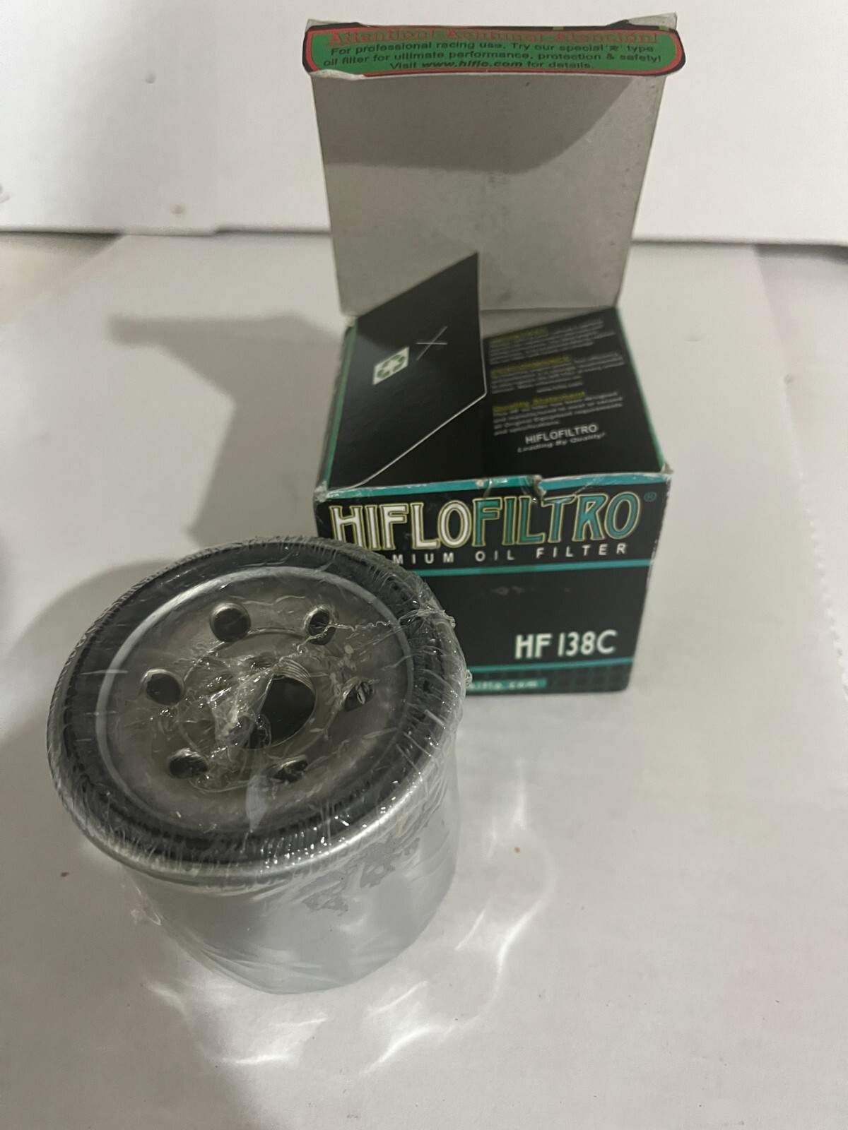 HiFlo HF138C Oil Filter  Chrome Kawasaki Suzuki Artic Cat 52010-S005