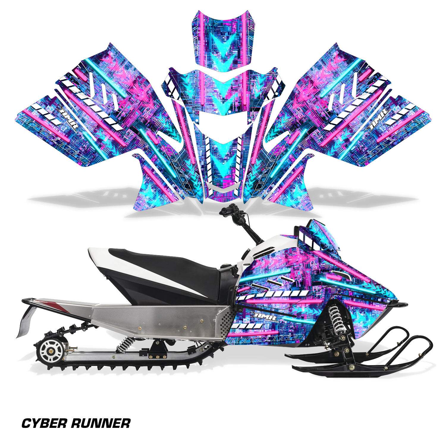 Snowmobile Graphics kit Sled Decal for Arctic Cat ZR200 2018-Up Cyber Runner