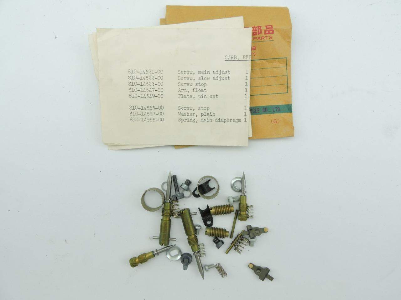 2 NOS Vintage Yamaha Snowmobile Mikuni Carburetor Parts SL338 ? 15385rs