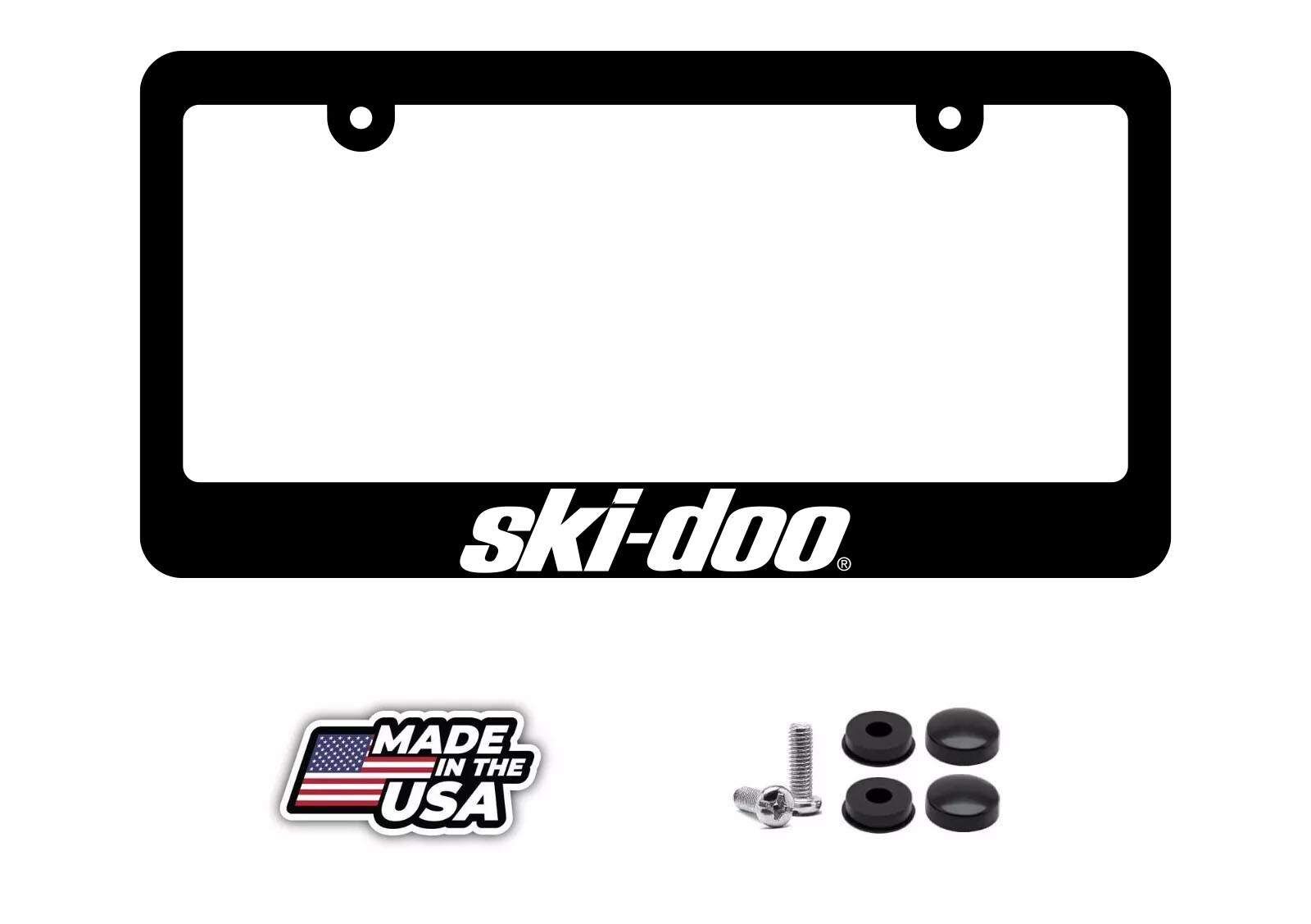 Ski Doo Ski-doo snowmobile Winter Recreation Send it Car License Plate Frame