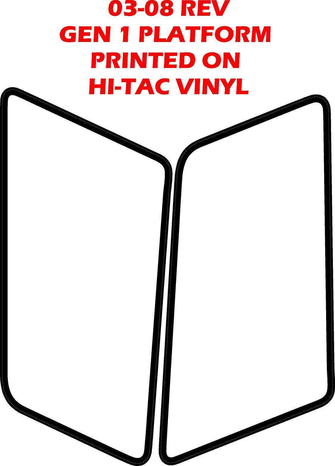 SKI DOO SNOWMOBILE WRAP REV  03X08 FACTORY REPRODUCTION NUMBER PLATE DECAL KIT