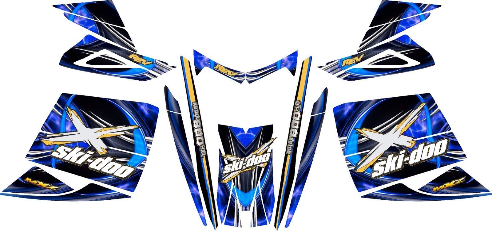 Ski Doo rev Decal Kit