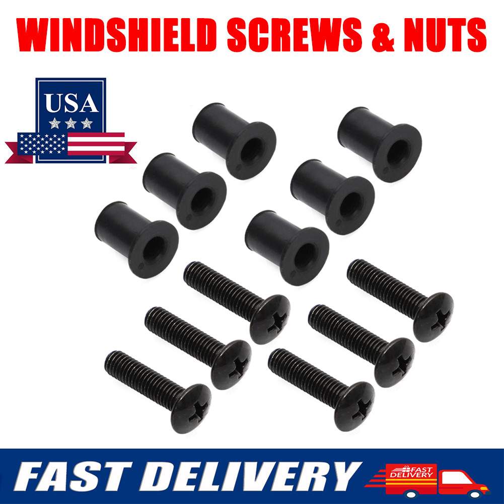 Windshield Screw Nuts For YAMAHA Snowmobile Models 90150-05024-00,90179-05523-00