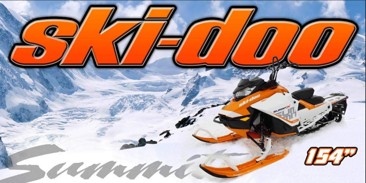 Ski Doo  Summit Polaris Artic Cat Yamaha  Snocross Vinyl Banner